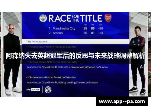 阿森纳失去英超冠军后的反思与未来战略调整解析